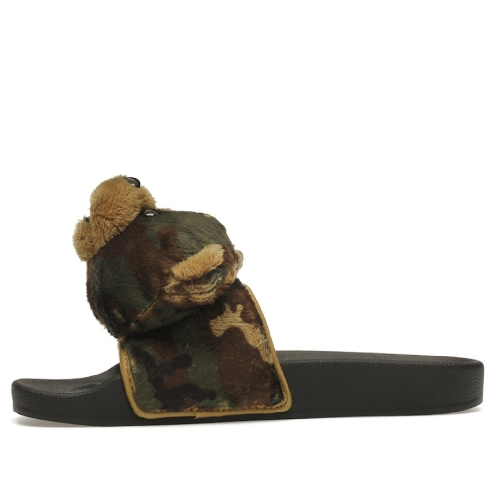 NWT Unisex Adidas Jeremy Scott Adilette Camo Teddy Slides - Picture 7 of 11